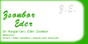 zsombor eder business card
